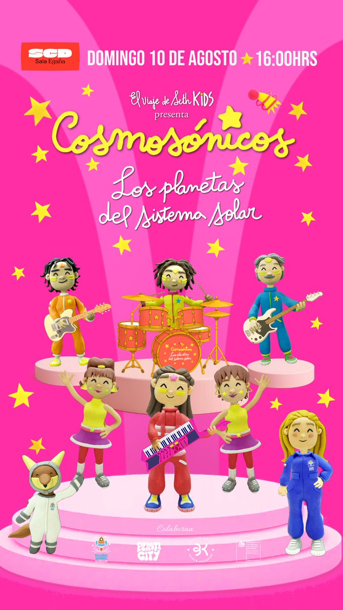 🥳🎈Celebra el Día de la Niñez🧒🏾👶🏾👧🏾👦🏾junto a 🪐🌎Cosmosónicos🎸🎤🎶, Nova🦊 y AstroDaniela🧑🏾‍🚀🔭
diversadivulga.blogspot.com/2025/07/celebr…
📍Santiago de Chile

🎧📻Escucha las canciones:
🔗open.spotify.com/intl-es/album/…

✨Venta de entradas 🎟️ portaldisc.com/evento/elviaje…