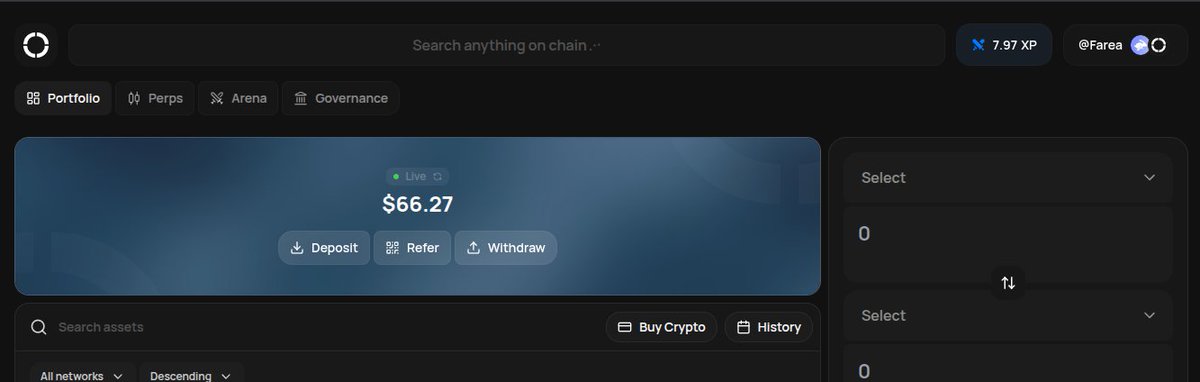 Farea (@fareanfts) on Twitter photo Just joined <a href="/defidotapp/">Defi App 🎩</a> yesterday
Deposited only $200 and earned 7.98k XP with just one swap
Why it’s a hidden gem for small accounts:
• 100M $HOME tokens allocated (worth over $3.5M)
• Leaderboard is still low-key and not too competitive
Only regret? I missed the early Just joined <a href="/defidotapp/">Defi App 🎩</a> yesterday
Deposited only $200 and earned 7.98k XP with just one swap
Why it’s a hidden gem for small accounts:
• 100M $HOME tokens allocated (worth over $3.5M)
• Leaderboard is still low-key and not too competitive
Only regret? I missed the early