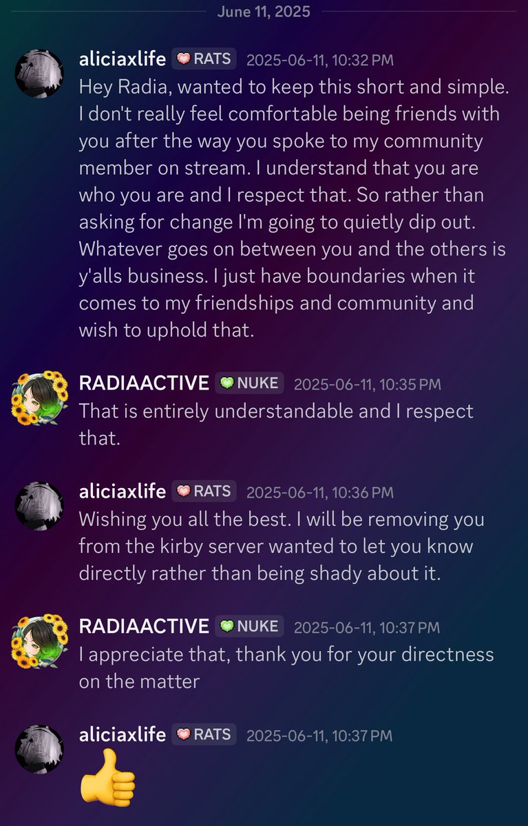 Wait …
So you getting mad at 1 chat message saying, “Sorry I’d sub but I gifted the rat queen.” You literally said “DO YOU THINK I FEEL SORRY FOR YOU?”

The chatter said this in the context of you saying you love when the community supports your friends. Bro had the perfect