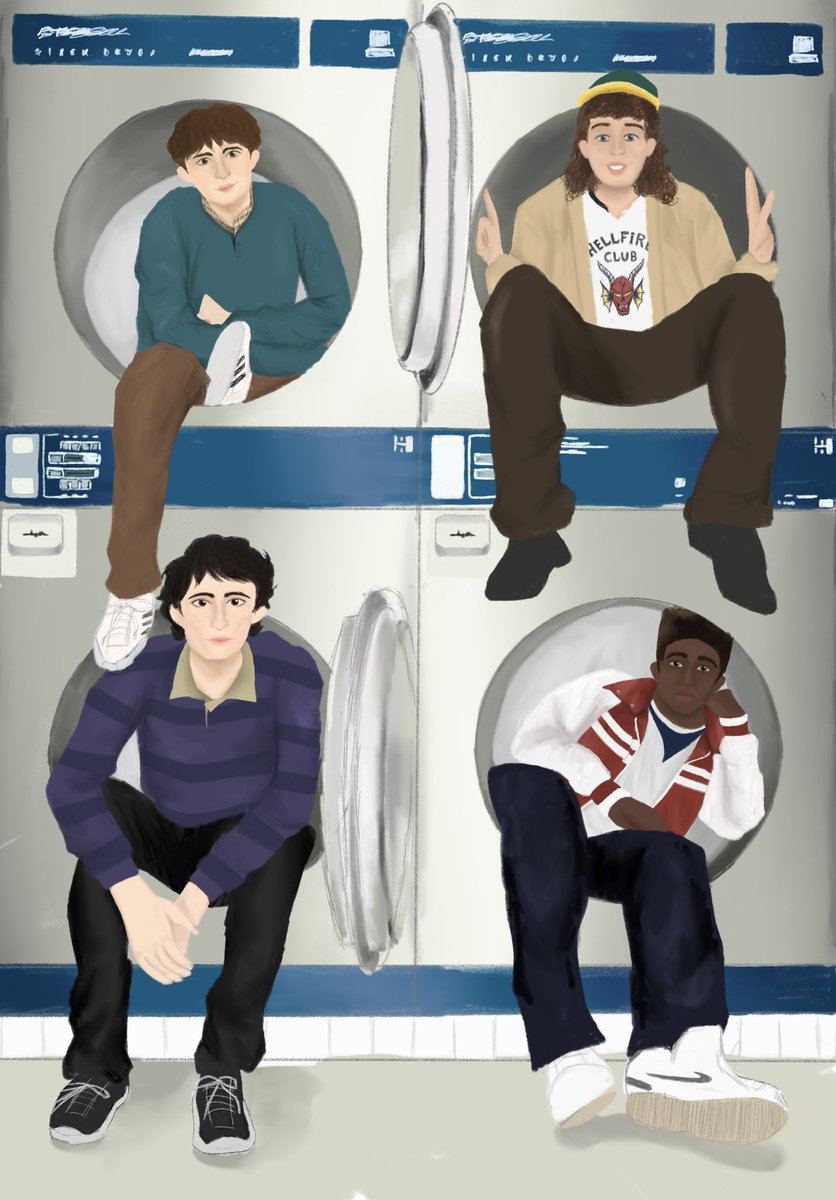 lemonade_min's tweet image. its them ! #core4 this took me way too long oopsies 

#StrangerThings