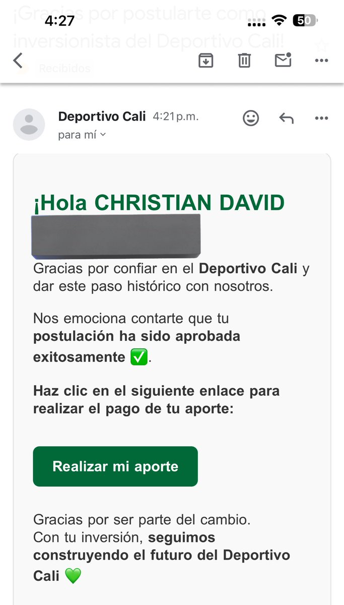 Deprimido Cali™ (@chrisradikal) on Twitter photo Aportaré mi granito de arena mi amada institución <a href="/AsoDeporCali/">Deportivo Cali</a>
#elcalisomostodos
#VamosCali Aportaré mi granito de arena mi amada institución <a href="/AsoDeporCali/">Deportivo Cali</a>
#elcalisomostodos
#VamosCali