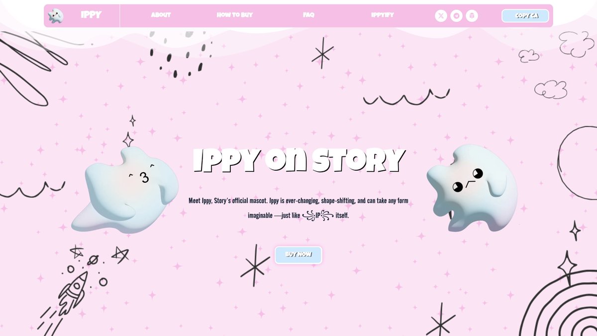 Ippy has performed one of his most spectacular feats of shape-shifting yet...

He has transformed himself into his official token website!

ippyonstory.xyz is now live! Check it out!