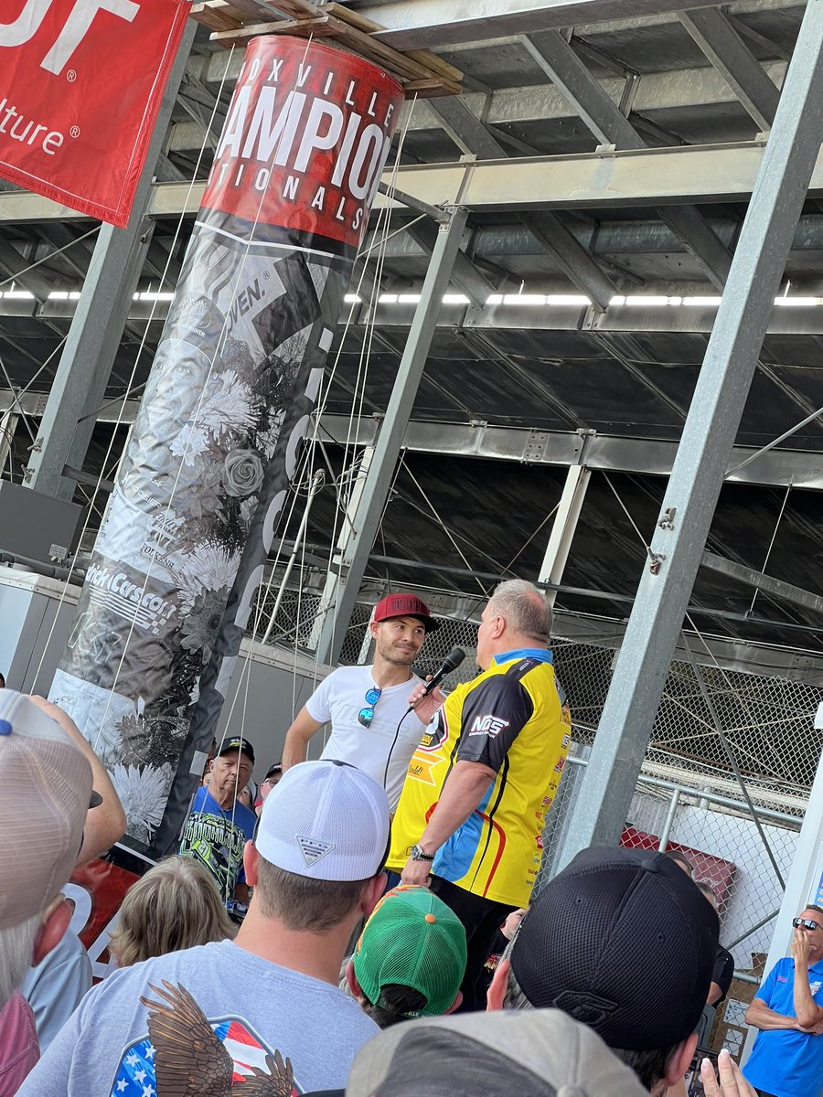 Knoxville Raceway (@knoxvilleraces) on Twitter photo The new Champion Pole has been unveiled! Congratulations again to <a href="/KyleLarsonRacin/">Kyle Larson</a>!
#NOSvilleNationals The new Champion Pole has been unveiled! Congratulations again to <a href="/KyleLarsonRacin/">Kyle Larson</a>!
#NOSvilleNationals