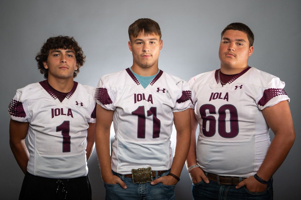 I haven't gotten to see all of <a href="/MeredithSeaver/">Meredith Seaver</a>'s photos from HS football media day but <a href="/Iolaathletics/">Iola Bulldog Athletics</a>' Tyler Elliott might win best dressed thanks to his Iola ISD belt buckle. 

That thing is sweet.