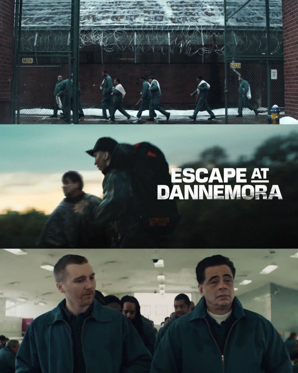 مسلسل #EscapeAtDannemora

رائع جداً عن موظفة في السجن بعد ماوقعت في غرام السجناء تخطط لمساعدتهم في الهروب، 

مقتبس من قصة حقيقية ومكون من 7 حلقات.

- ينفع يكون مسلسل السهرة، خصوصًا كون حلقاته قليله.

مسلسل أسطوري 🔥🔥