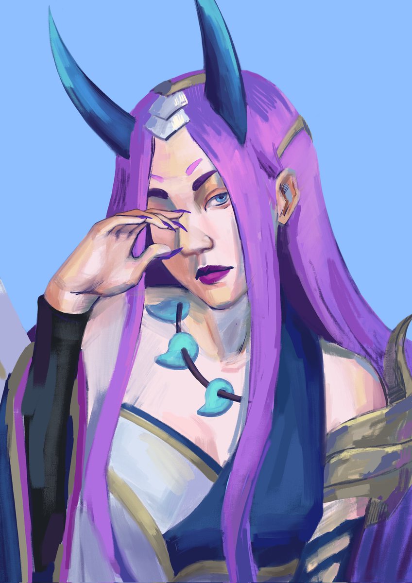 Fighting with brushes two hours straight looks like this

Maybe redraw her later

#LeagueOfLegendsArt