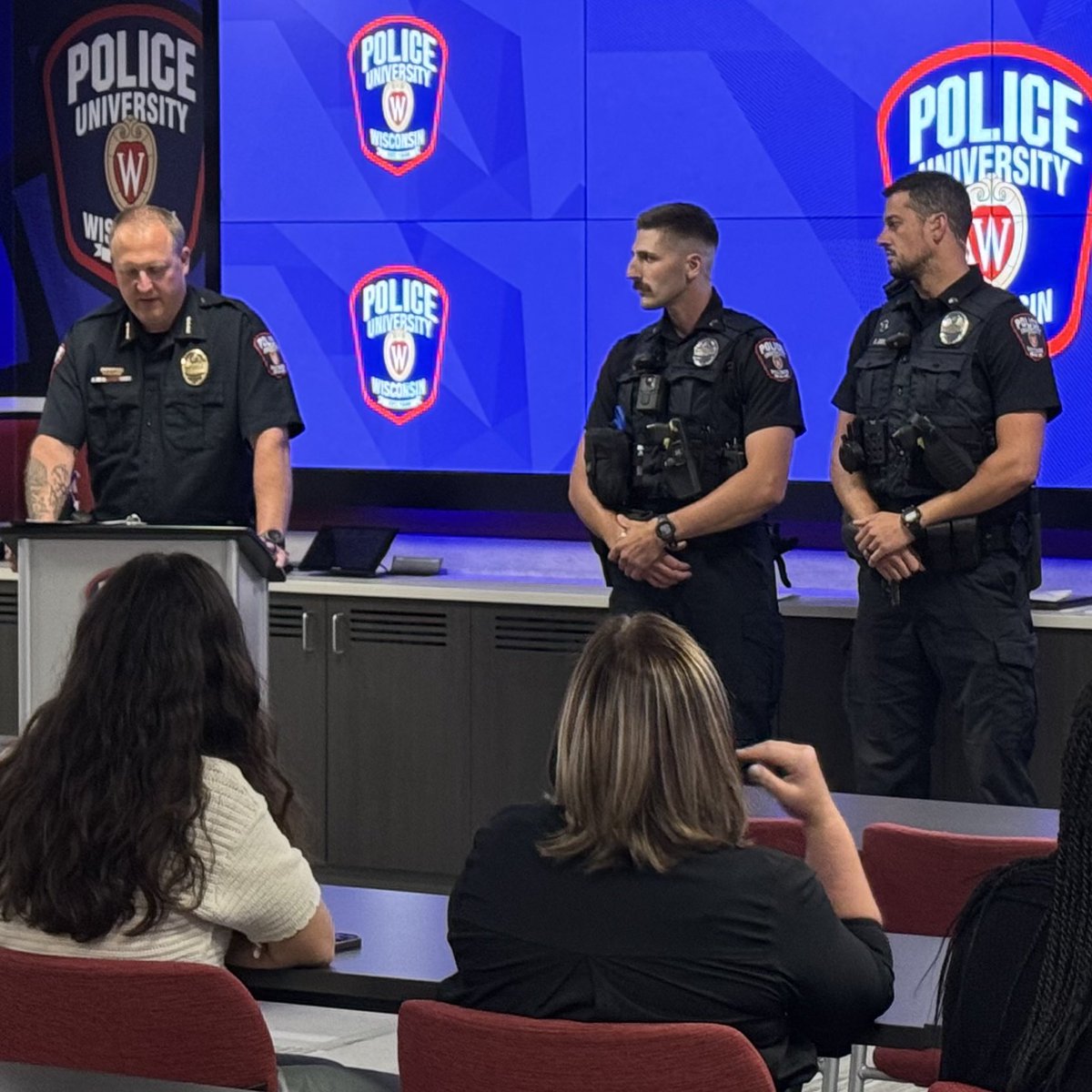 Today we had the privilege of recognizing several UWPD team members for their recent lifesaving efforts.

Their courage and compassion made a profound impact, and we’re deeply grateful for their dedication to our community.