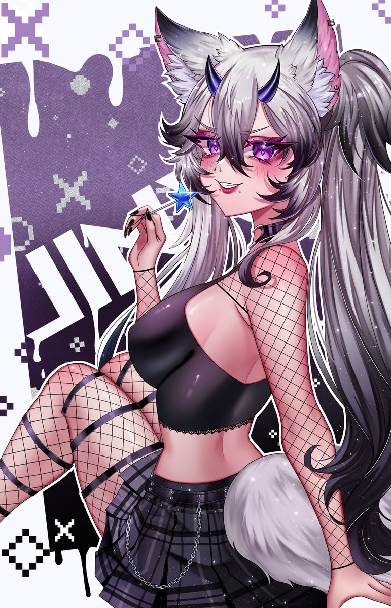 LilChaoticJinxy's tweet photo. I finally got my hands on not one but two! amazing art pieces!! Cause I couldn't just pick one. :3
Thank you Yae again for making two amazing pieces!
π¨: @YaeBunny
π: https://t.co/AnTRgA0pWj
#JinxyIllust #OC #VtuberEN #demonwolf https://t.co/SdzzR8BYYJ
