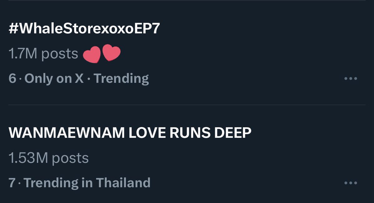 WE GOT 1.7M+ WITH 7 HOURS TO SPARE!!! 

If we keep up the 100K/h, we’d have minimum 2.4M 😈
If you see this, reply with “1.8M HERE WE COME”

WANMAEWNAM LOVE RUNS DEEP  

#WhaleStorexoxoEP7