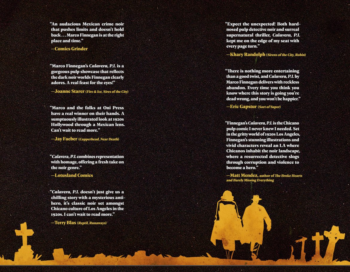 The CALAVERA P.I. Collection is out in September wherever you buy your books!  With a beautiful introduction by Luis Alberto Urrea! bookshop.org/p/books/calave…