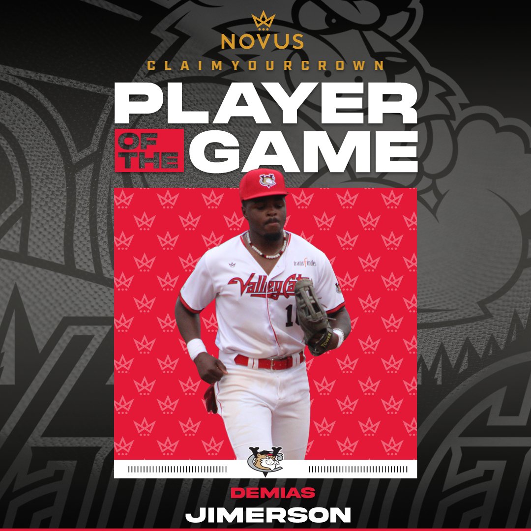 ValleyCats's tweet photo. Demias Jimerson had a game for the ages!

A triple shy of the cycle, the second-year 'Cat drove in six runs, picked up four hits, and scored three runs!

He is your @novusclothingco Claim Your Crown Player of the Game!

#VamosGatos #Forthe518 https://t.co/qAbFGCbUM3