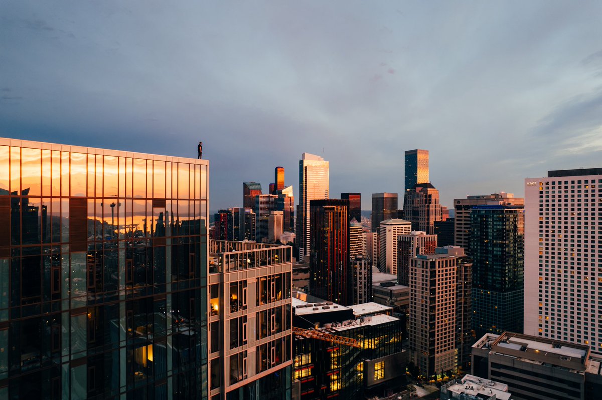 A sunset reflection