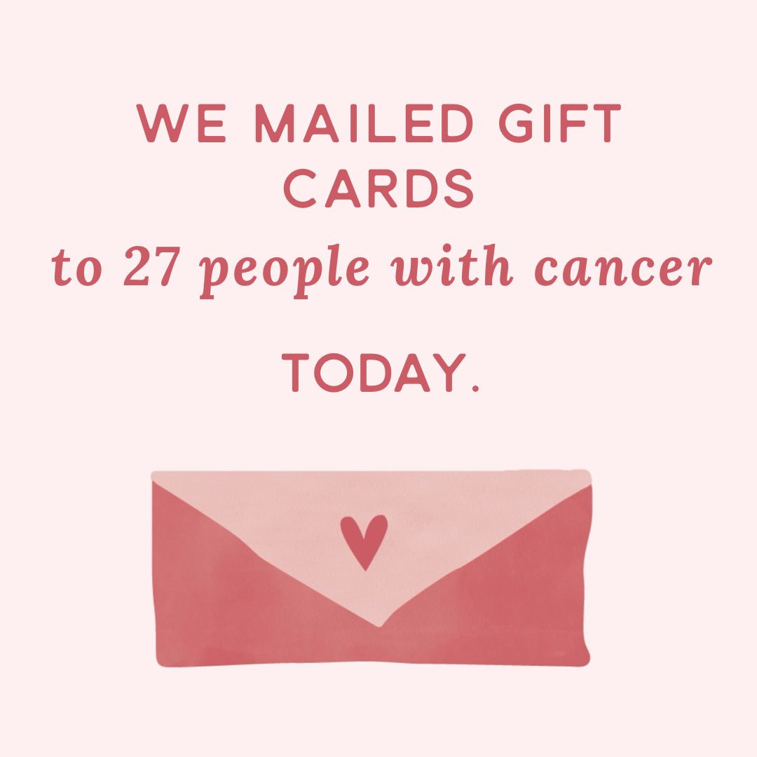 To brighten the day of someone with cancer, donate at cancercardxchange.org. 
❤️