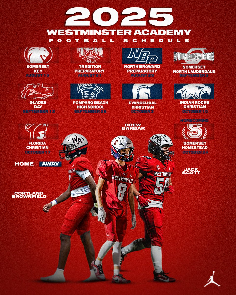 Westminster Academy Lions 2025 Football Schedule‼️ #GoLions