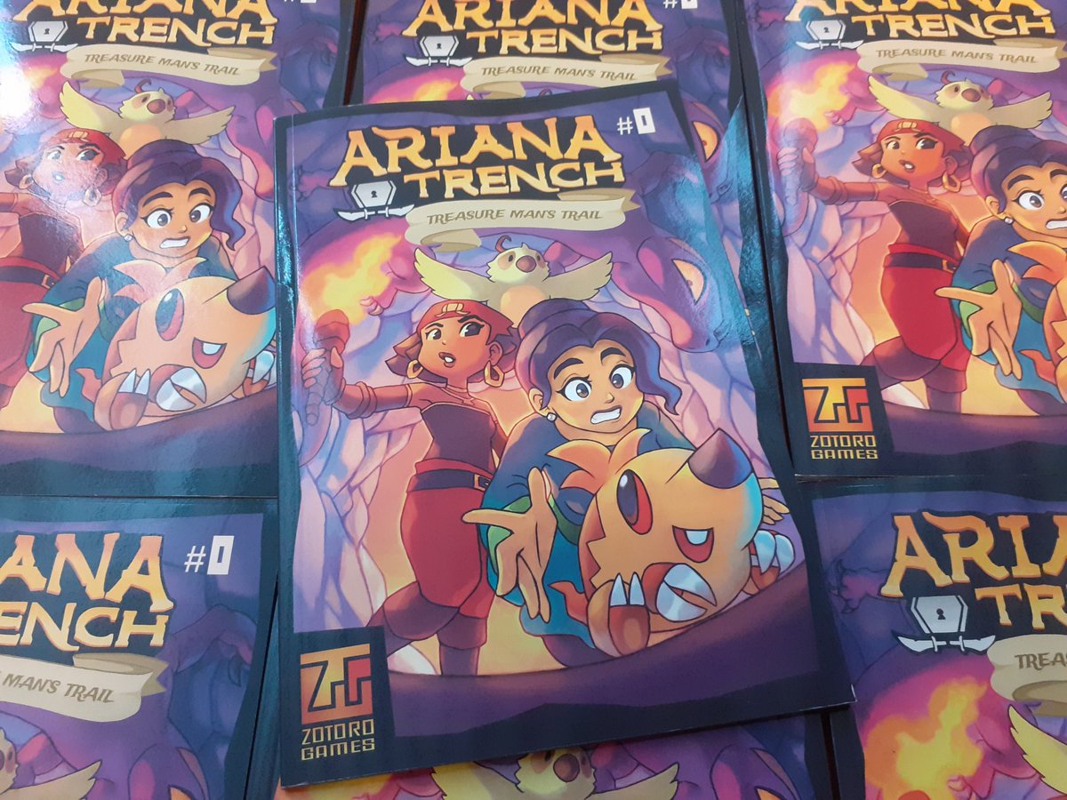 ZotoroGames's tweet photo. Printed copies of Ariana Trench: Treasure Man’s Trail. Link in the bio. https://t.co/XY7CjArFop
