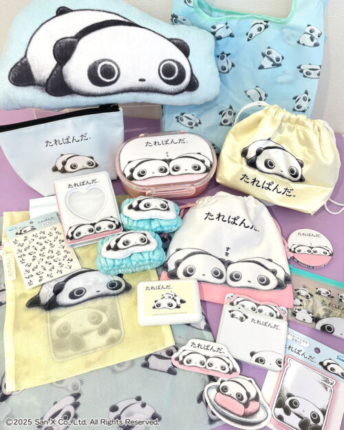 たれぱんだ　限定複製原画　春25/46 シャンブルにて「たれぱんだ」「にゃんにゃんにゃんこ」のグッズ