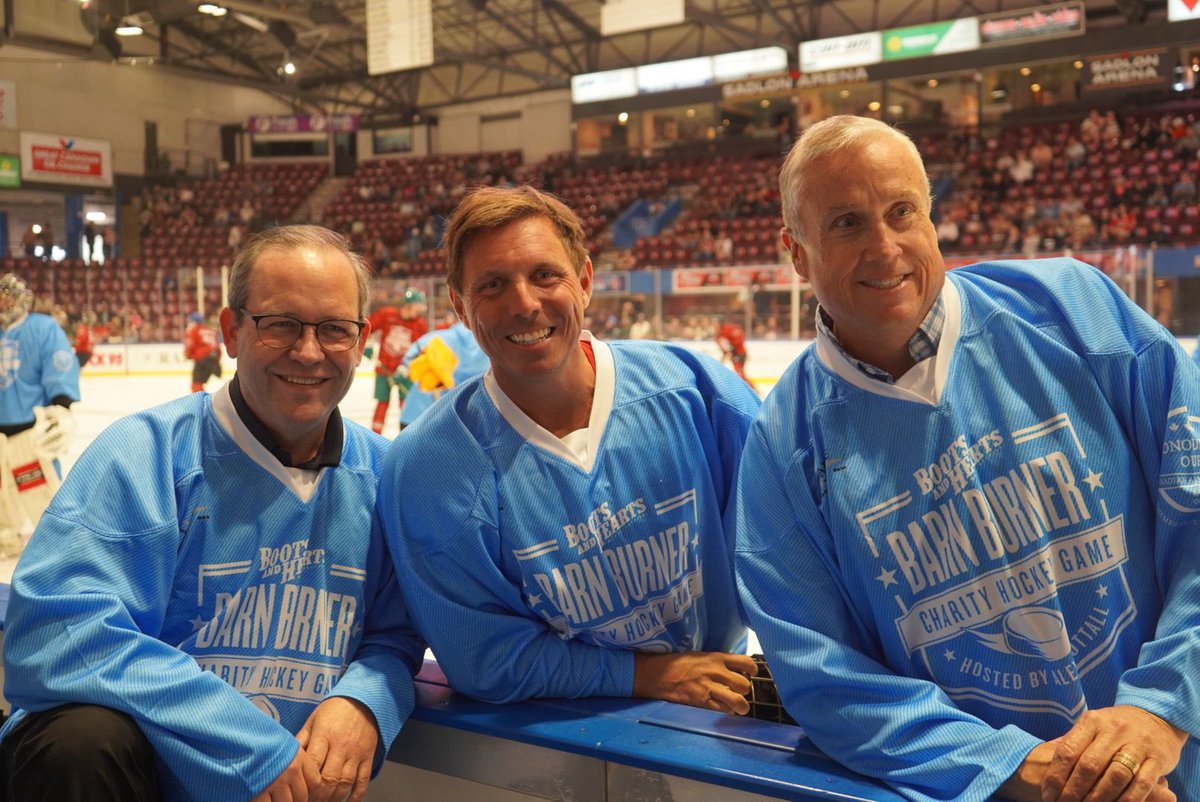 Patrick Brown (@patrickbrownont) on Twitter photo Happy to participate in the <a href="/BootsandHearts/">Boots and Hearts</a> Barn Burner in #Barrie hosted by my long time friend Mayor <a href="/AlexFromBarrie/">Alex Nuttall</a>. The game is headlined by <a href="/91Tavares/">John Tavares</a> & <a href="/byfield55/">Quinton Byfield</a>.
They put on an exciting charity hockey game with NHL, PWHL, OHL, and community players. They raised over Happy to participate in the <a href="/BootsandHearts/">Boots and Hearts</a> Barn Burner in #Barrie hosted by my long time friend Mayor <a href="/AlexFromBarrie/">Alex Nuttall</a>. The game is headlined by <a href="/91Tavares/">John Tavares</a> & <a href="/byfield55/">Quinton Byfield</a>.
They put on an exciting charity hockey game with NHL, PWHL, OHL, and community players. They raised over