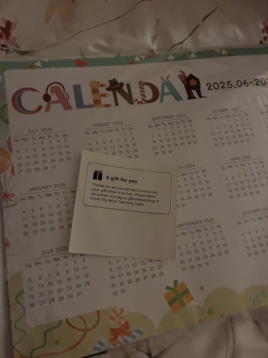 Araem85's tweet photo. Thank you @briskteaching for my desk calendar. It helps me stay organized to remember all the important dates and deadlines. 

Still need help to #clearthelist 🙏🏻 I greatly appreciate everything 

https://t.co/2rlp1vsPei https://t.co/hA0Pmvyofq