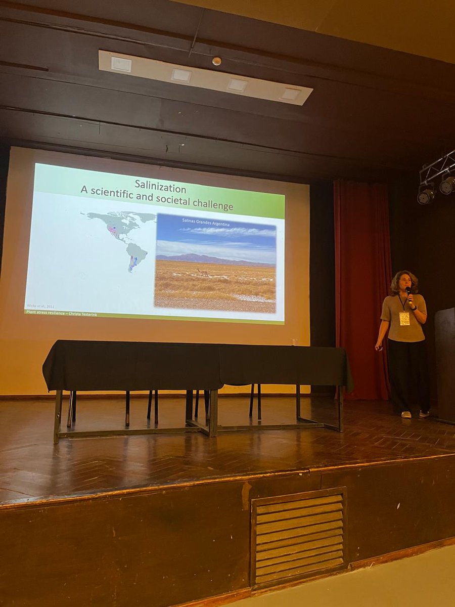 Fascinating talk by Christa Testerink, about how roots respond to salt   Plenary Lecture - XXXV RAFV
#RAFV2025