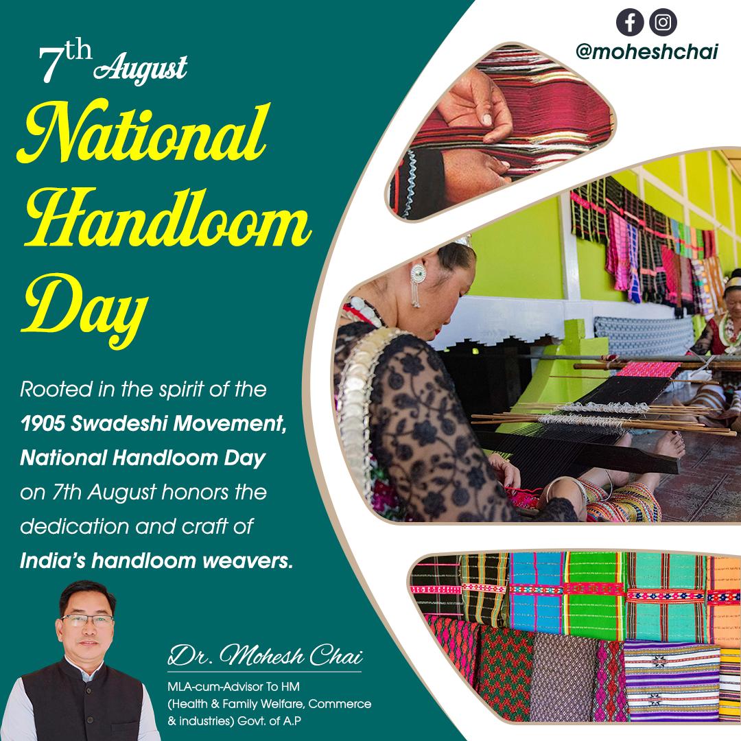 Greetings to everyone on #11thNationalHandloomDay..
Let's support our local weavers