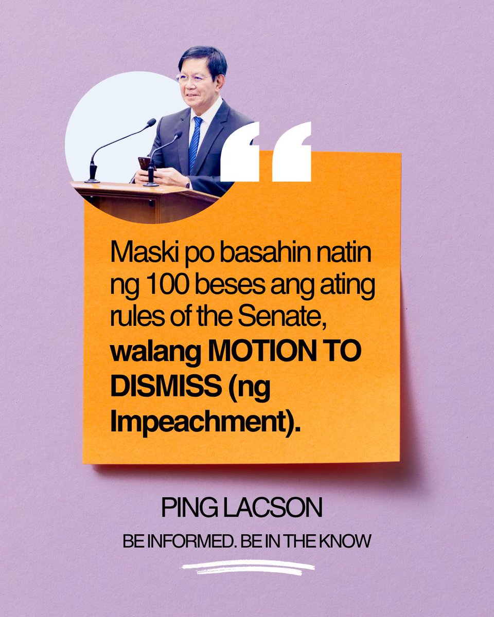 Ping Lacson 2025 (@PingLacson2025) / Posts / X