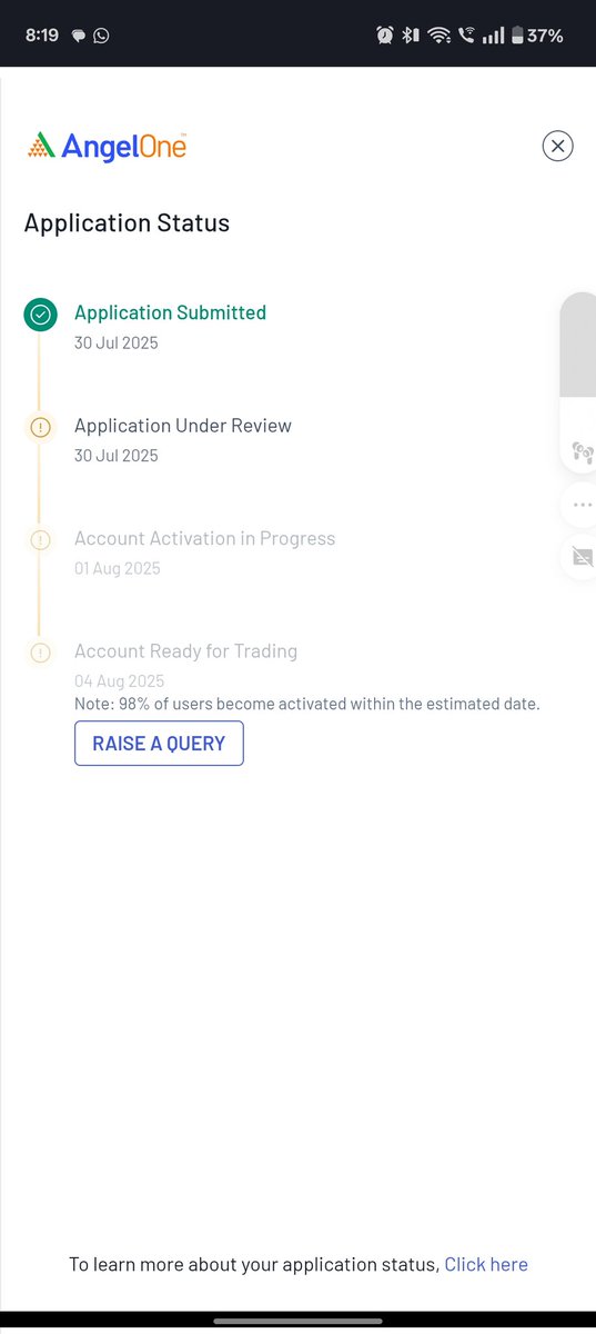 ShreemohanD's tweet photo. @AngelOne such a pathetic Org. I had applied for opening account through their app and it has not progressed for more than a week. There is no update and now upon calling they are saying that my PAN has been initiated for deactivation!! What on Earth is this!? https://t.co/ZxzhJWGgb7