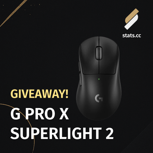 G PRO X SUPERLIGHT 2 GIVEAWAY!

To enter:
1. Retweet, like, and follow
2. Tag 1 friend
3. Download our overlay: stats.cc/download

Winner announced in 2 weeks (8/20), Good luck!