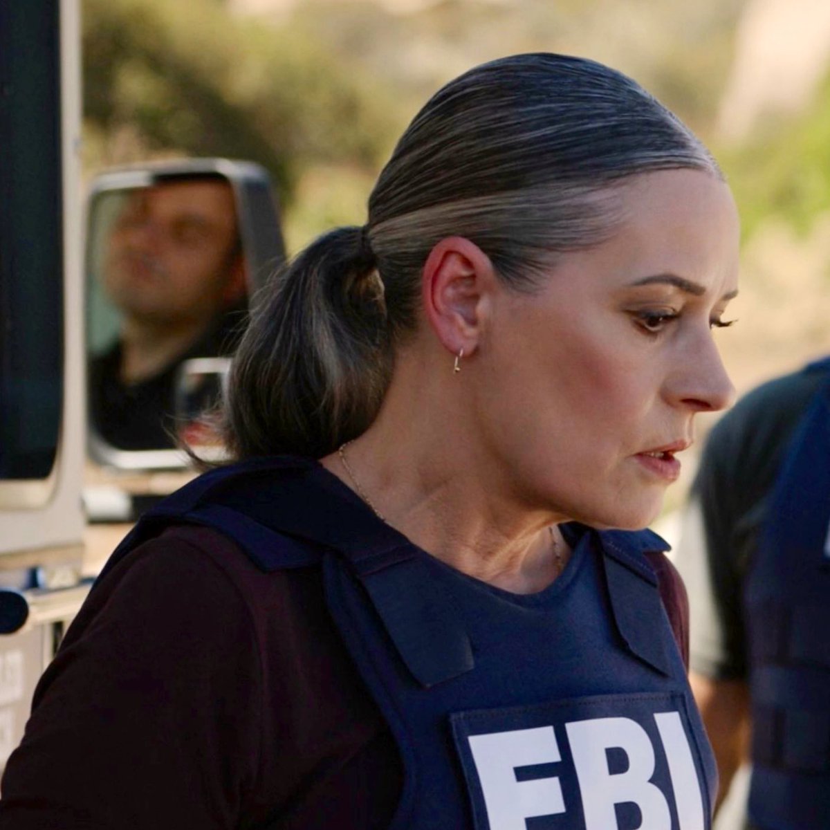 thinking about paget brewster’s white streak