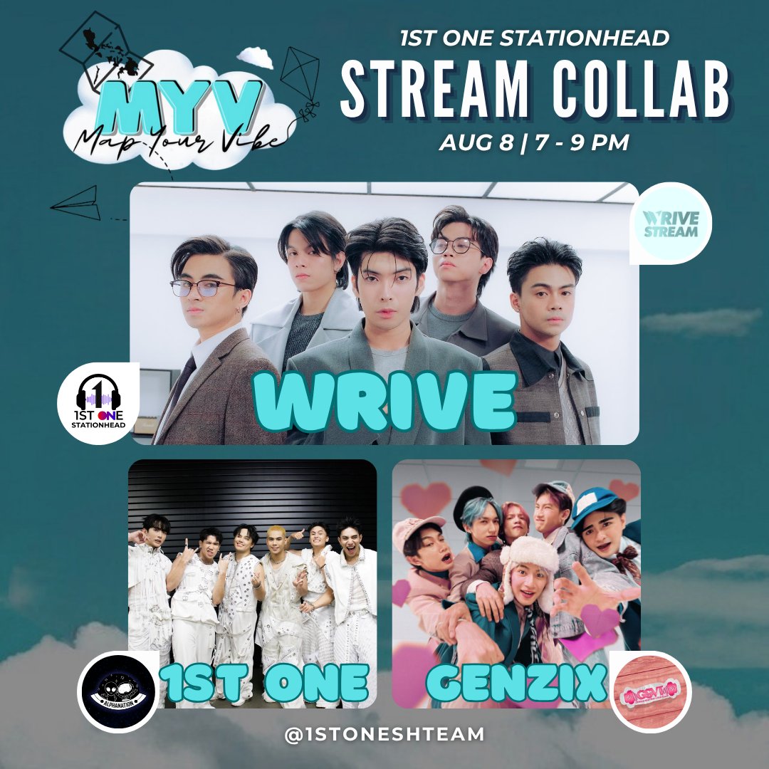 WRIVE STREAM (@wrivestream) on Twitter photo Map your vibe in just 5 seconds by joining our upcoming collaboration with <a href="/1stOneSHTeam/">1ST ONE SH TEAM • MYV 🗺️</a> and <a href="/genzixsvteam/">GenZix Stream-Vote Team</a>! ✈️🗺️💜
🗓️: August 8, 7 to 9 PM
📻: stationhead.com/c/forone
#WRIVE_OohLaLa #WRIVE_Señorita
#WRIVE <a href="/wriveph/">WRIVE PH</a>
#1stOne #GenZix Map your vibe in just 5 seconds by joining our upcoming collaboration with <a href="/1stOneSHTeam/">1ST ONE SH TEAM • MYV 🗺️</a> and <a href="/genzixsvteam/">GenZix Stream-Vote Team</a>! ✈️🗺️💜
🗓️: August 8, 7 to 9 PM
📻: stationhead.com/c/forone
#WRIVE_OohLaLa #WRIVE_Señorita
#WRIVE <a href="/wriveph/">WRIVE PH</a>
#1stOne #GenZix