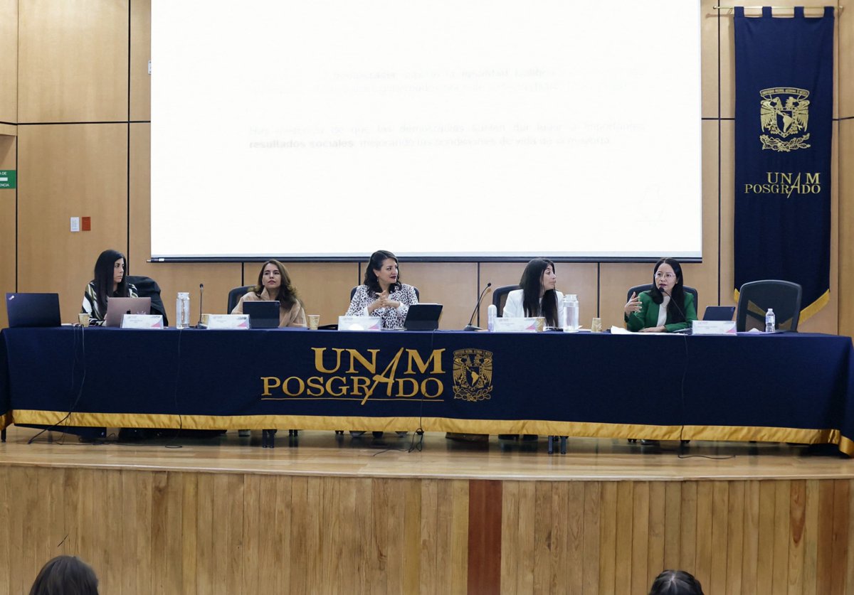 Las Consejeras Electorales del #IECM, <a href="/ErikaStradaRuiz/">Erika Estrada</a>, <a href="/angelesgil_mx/">Ángeles Gil</a> y <a href="/MaimelGuerra/">Melisa Guerra (ella)</a>, participaron en el foro “Mujeres y participación política: inclusión en la Ciudad de México” en la <a href="/UNAM_MX/">UNAM</a>, donde hablaron sobre la representación política de las mujeres en la democracia💜🗳️