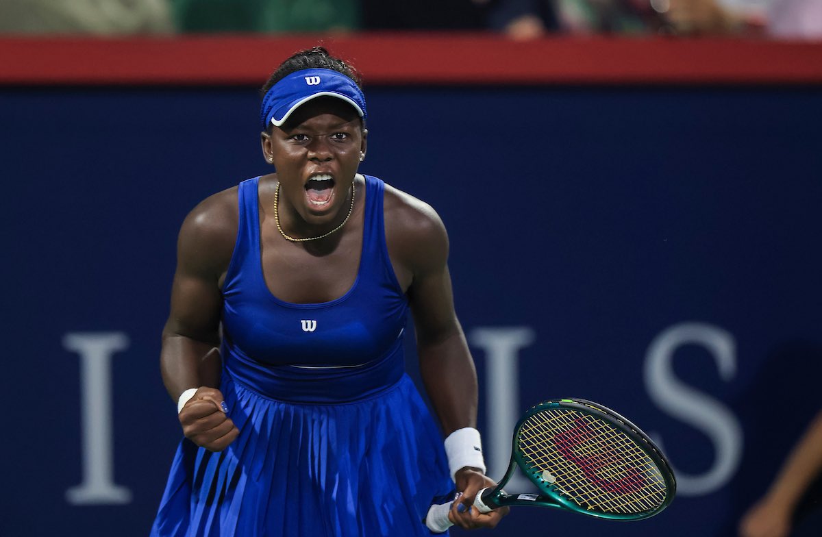 Victoria Mboko becomes the youngest (18) Canadian woman in the Open Era to reach the final of the Canadian Open. 🇨🇦🎾