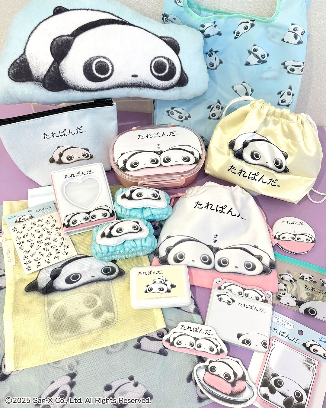 たれぱんだ 3点おまとめ品 シャンブルにて「たれぱんだ」「にゃんにゃんにゃんこ」のグッズ