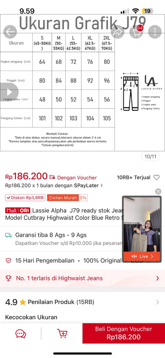 pixiekasa's tweet photo. haloo guys ada yg minat perloved celana jeans cutbray akuu gaa size L bb 45/46 tb 156 price 75k rep ajaa nanti aku dm🌞 https://t.co/mRAZwx16Az
