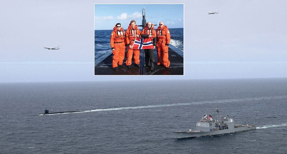 Regresamos. Con el gusto de volver a vernos. Mañana en <a href="/Mundosposibles/">MUNDOS POSIBLES</a>, <a href="/PMovimiento/">Primer Movimiento</a> <a href="/RadioUNAM/">Radio UNAM</a> 80 años de Hiroshima y Nagasaki: riesgos, retos, victorias del desarme. ¿Nos acompañan? 
En la imagen, ejercicio militar estadounidense con submarinos nucleares en el Mar de Noruega