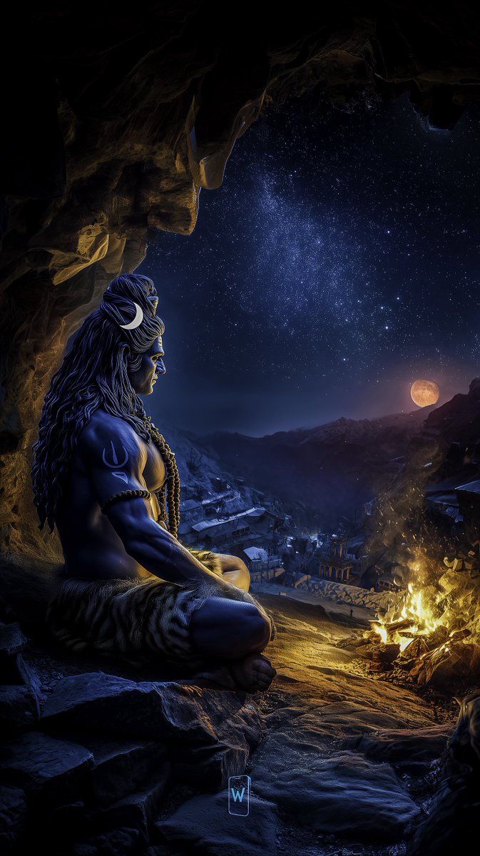 WallzByAI's tweet image. शान्तोऽहमस्मि शिवोऽहमस्मि।
I am peace, I am Shiva.

❓क्या आप भी कभी चंद्रमा और अग्नि के सान्निध्य में ध्यान किया है? वह अनुभव कैसा था?
(Have you ever meditated in the presence of moonlight and fire? What was that experience like?)

#ShivaInSilence
#CosmicMeditation
#WallzByAi