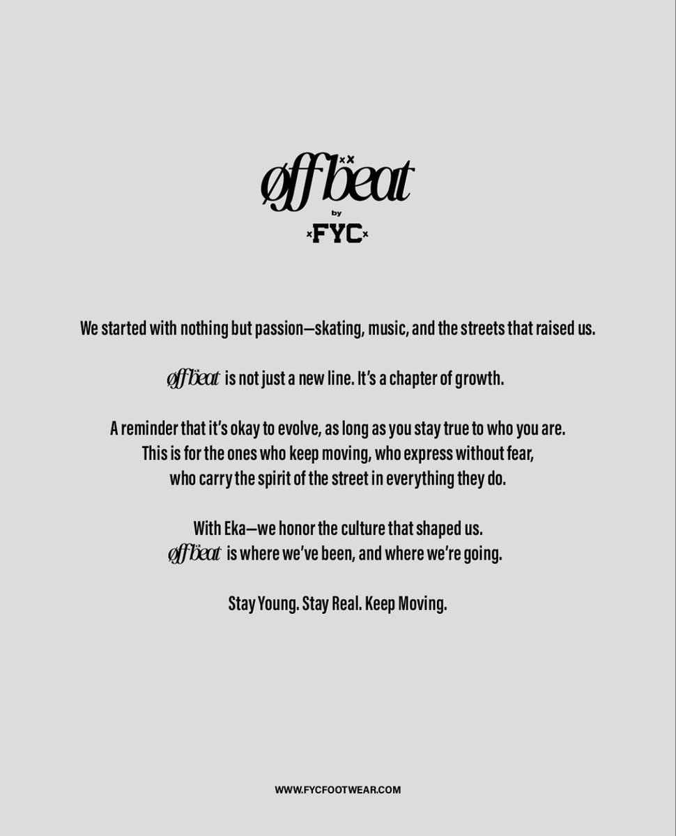 Eka Annash for Offbeat by <a href="/fycfootwear_/">FOREVER YOUNG CREW Footwear</a>