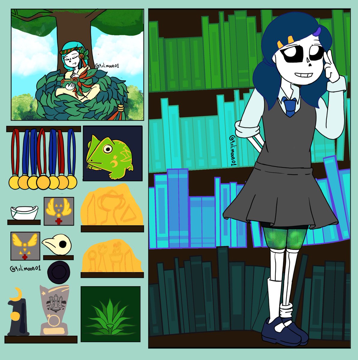 Yolimoon01's tweet photo. Que no se note la hueva queme dio hacer el fondo de Rhya jajaja es que queria hacer dibujos de mis peques... bueno los de Doc mostrando un poco de ellos en el proceso jajaja mi favorita fue Kine ame hacer sus tiaras y trofeos.
#fanchildrensans #underhope #sansoc https://t.co/r8SVC53iQd