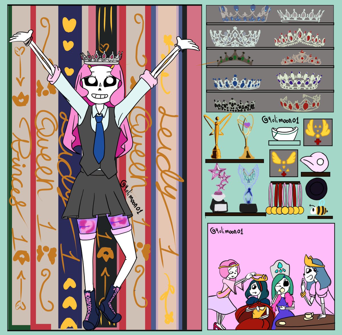 Yolimoon01's tweet photo. Que no se note la hueva queme dio hacer el fondo de Rhya jajaja es que queria hacer dibujos de mis peques... bueno los de Doc mostrando un poco de ellos en el proceso jajaja mi favorita fue Kine ame hacer sus tiaras y trofeos.
#fanchildrensans #underhope #sansoc https://t.co/r8SVC53iQd