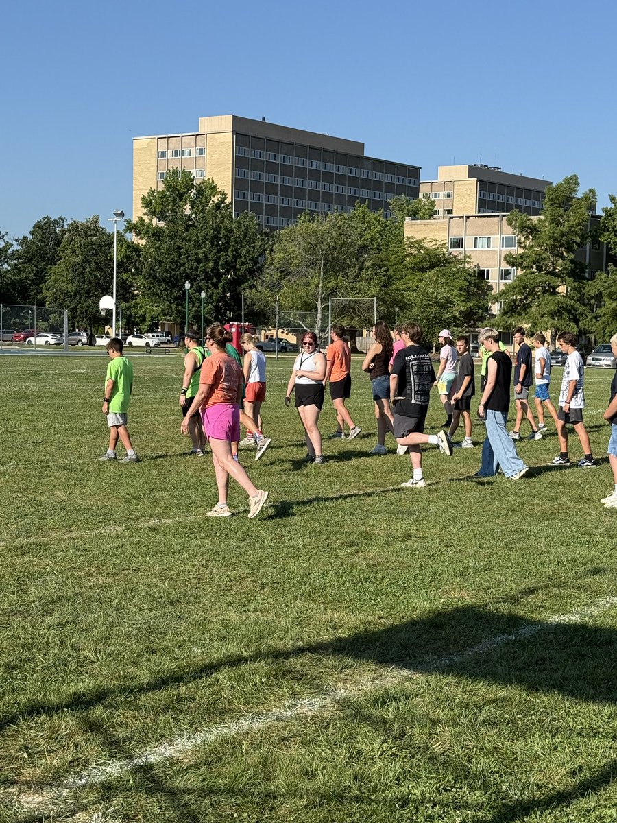SagesAthletics's tweet photo. Enjoyed spending time this morning with the @SagesBand! The 83 students at band camp are working hard and bringing great energy and focus.
Clearly, I missed the neon memo!
Excited to see their performances this fall — it’s going to be a great season!
#BestBandInTheLand #GoSages https://t.co/4lbW8QbqWq