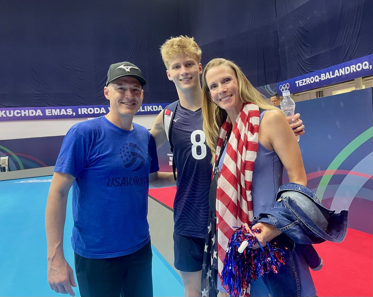 Matt___Jordan's tweet photo. There is not greater honor than representing your country. We loved supporting @Myles___Jordan and Team USA at the FIVB Volleyball Boys U19 World Championships🇺🇸 https://t.co/iwQV2LAJHI