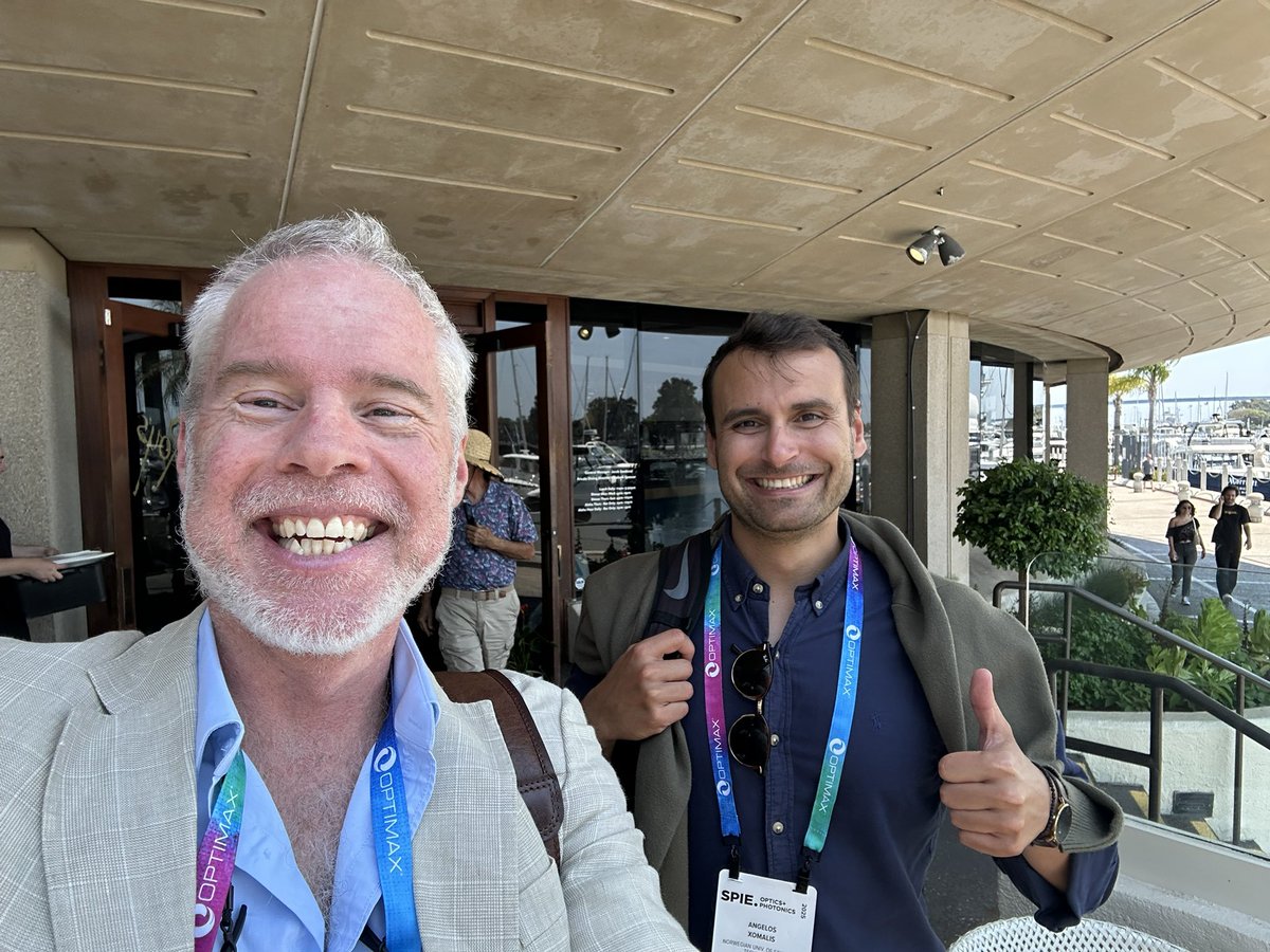 APL Photonics (@aplphotonics) on Twitter photo Editor in chief <a href="/ProfBenEggleton/">Benjamin Eggleton</a> catching up with Associate Editor #angelos_xomalis at SPIE San Diego Editor in chief <a href="/ProfBenEggleton/">Benjamin Eggleton</a> catching up with Associate Editor #angelos_xomalis at SPIE San Diego
