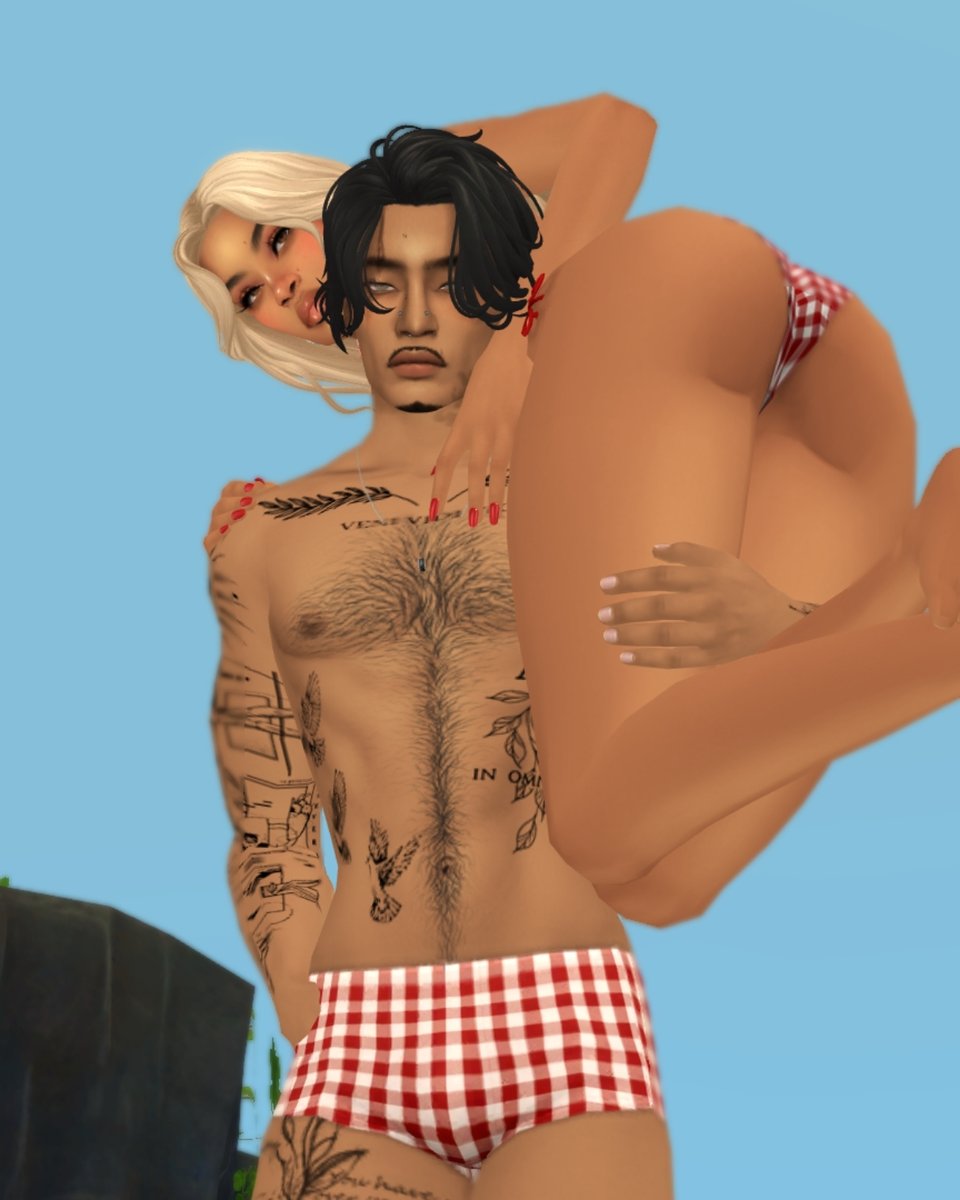 simwithk's tweet image. Felicity and Soren for Maya De Isle Vacations. 
#Sims4 #ShowUsYourSims