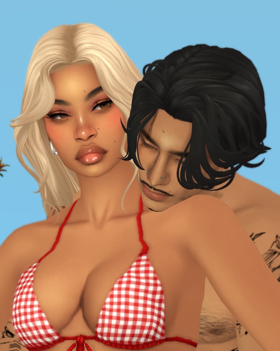 simwithk's tweet image. Felicity and Soren for Maya De Isle Vacations. 
#Sims4 #ShowUsYourSims