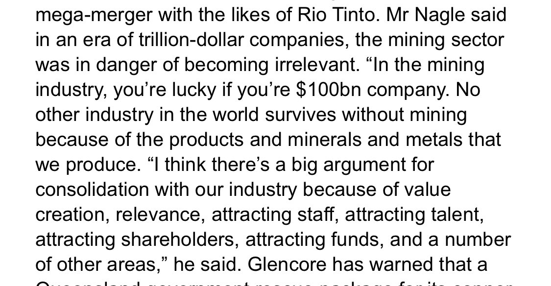 “… you’re lucky if you’re a $100bn company” Lucky indeed! 
Puts my travails in context.