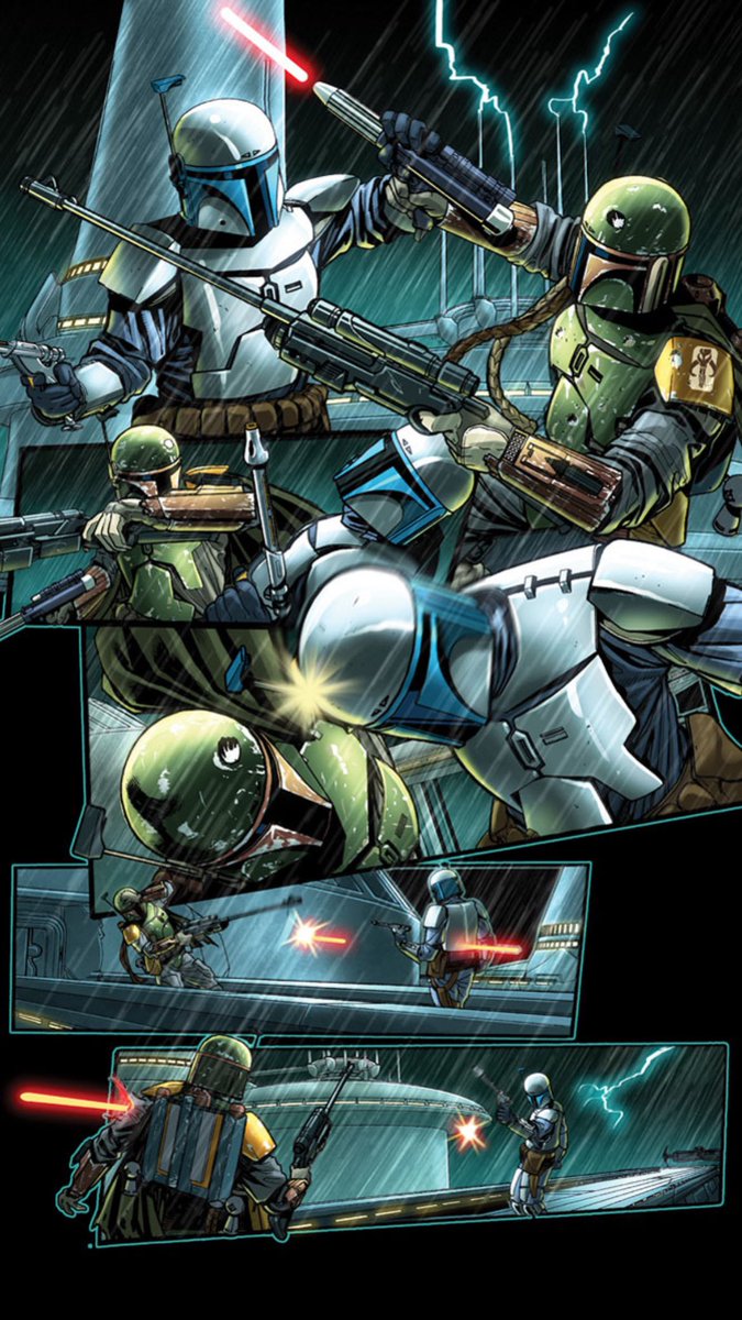 PassionOfFett's tweet photo. Daniel Logan and Temuera Morrison recreating this “The Force Unleashed II” panel in live action… Just saying, Lucasfilm. https://t.co/XYsGaslvh5