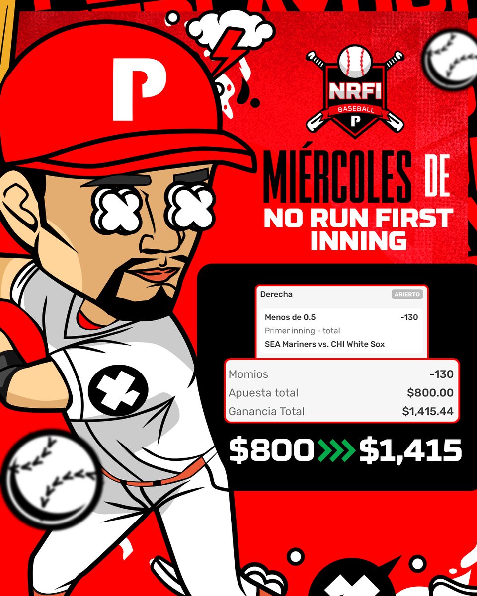 playdoitmexico's tweet photo. 🚨 NO RUN FIRST INNING 🚨

Denle ❤️, RT 🔁 y comenten en este tuit con #NRFIPlaydoit, y si no hay carreras en el 1er inning de este juego, regalaré 5 bonos en mi cuenta de X entre los que sigan las indicaciones. 🎟️

⚾️ ¿Quién se apunta? ⚾️️️ https://t.co/YocAWRRvs6