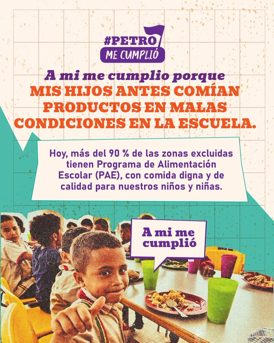 MaryAnne Representante (@maryannephc) on Twitter photo 🇨🇴📣A 3 años de gobierno, <a href="/petrogustavo/">Gustavo Petro</a> le cumplió al Cambio, con dignidad y más derechos:
1️⃣Inflación bajó del 13,8% al 4,8%. 2️⃣Matrícula universitaria gratuita alcanzó 97% (902mil estudiantes)
3️⃣601mil hectáreas entregadas a campesinos.
#PetroMeCumplió 🇨🇴📣A 3 años de gobierno, <a href="/petrogustavo/">Gustavo Petro</a> le cumplió al Cambio, con dignidad y más derechos:
1️⃣Inflación bajó del 13,8% al 4,8%. 2️⃣Matrícula universitaria gratuita alcanzó 97% (902mil estudiantes)
3️⃣601mil hectáreas entregadas a campesinos.
#PetroMeCumplió