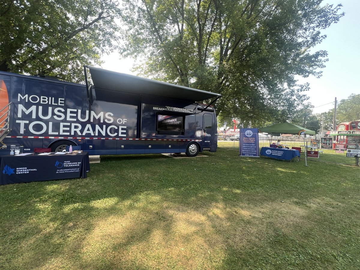 🚌 The NY Mobile Museum of Tolerance rolled up to the <a href="/UCFair/">Ulster County Fair</a> last week, bringing powerful lessons of history and tolerance to fairgoers of all ages. 🎡 

We were thrilled to welcome Ulster County elected officials and the New York State Division of Human Rights (<a href="/NYSHumanRights/">NYS Division of Human Rights</a>)