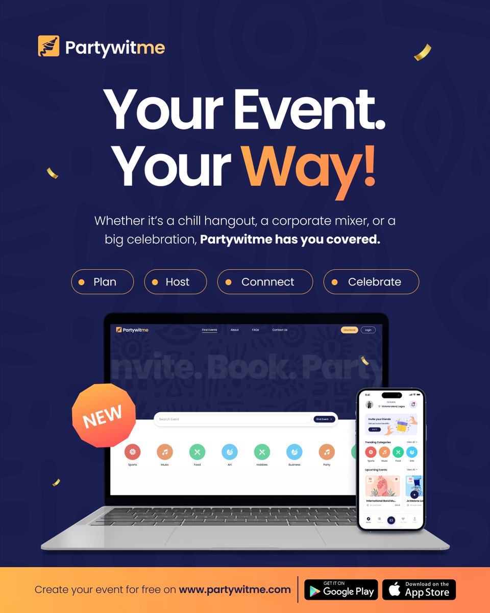 SaltechApps's tweet photo. @CalltoActivism Launch your event planning business on Partwitme for free and connect with clients who are ready to make their celebrations unforgettable. Don't miss out on this opportunity to grow your business and showcase your expertise. Sign up now for free https://t.co/7mAp1MtV8w https://t.co/zTJW4h2oJP