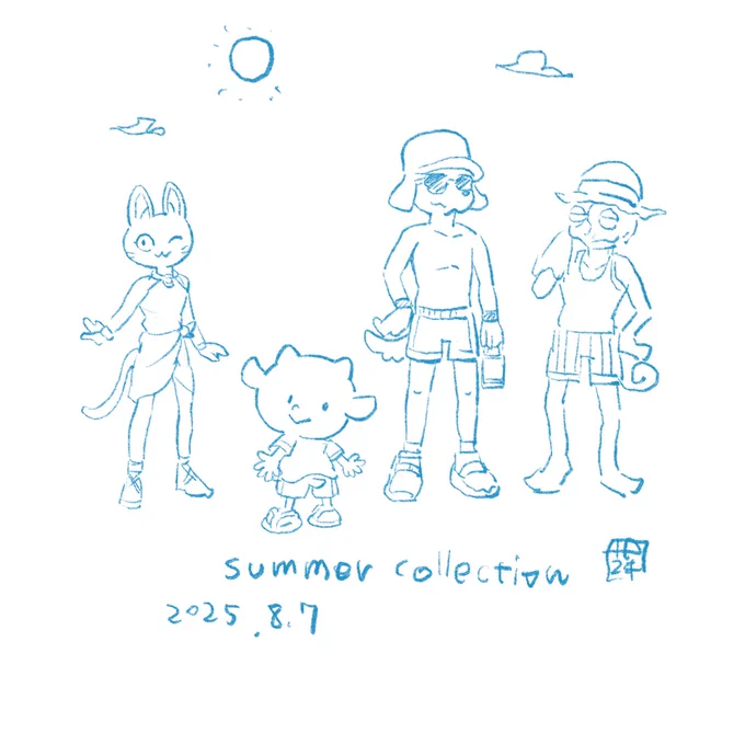 #やぎのこやぎくん this summer is so hot!